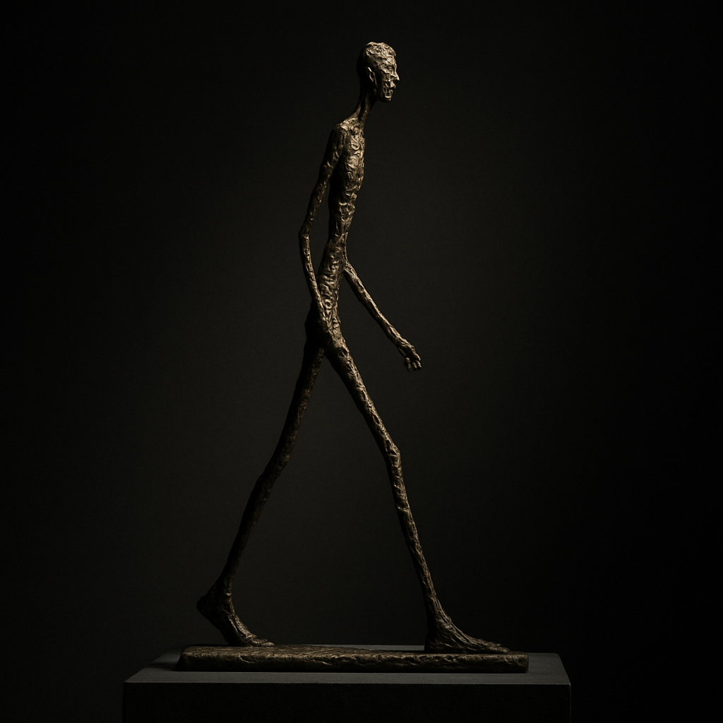 Schreitende Bronzefigur von Alberto Giacometti